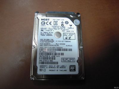 Лот: 14674106. Фото: 1. HDD для ноутбука 750gb Hitachi... Жёсткие диски