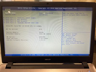 Лот: 21559260. Фото: 1. Ноутбук Dns i3-4000m 4gb 500 gb. Ноутбуки