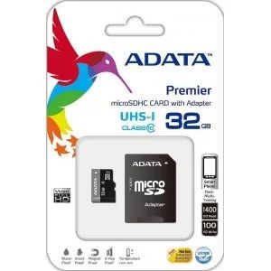 Лот: 3340028. Фото: 1. Карта памяти microSD A-Data 32Gb... Карты памяти