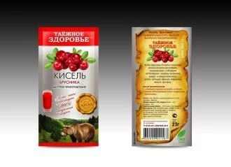 Лот: 7025643. Фото: 1. Кисель "Брусника" натуральный... Чай, кофе, какао