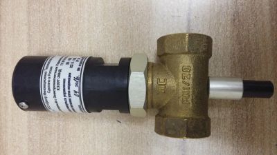 Лот: 17384615. Фото: 1. Клапан запорный с электромагнитным... Сигнализации, датчики противопожарные, охранные