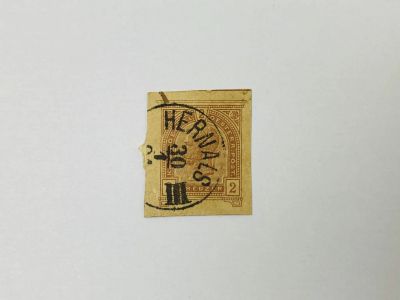 Лот: 23963273. Фото: 1. Вырезка с конверта. Император... Марки