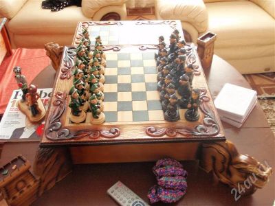 Лот: 450454. Фото: 1. шахматы (из хлеба). Скульптуры
