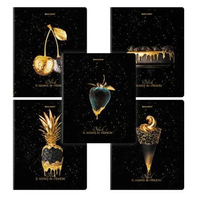Лот: 24463126. Фото: 1. Тетради Brauberg Дэк: Black&Gold... Тетради, альбомы