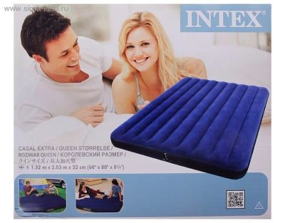 Лот: 4184561. Фото: 1. Матрас Intex Classic 152х203х22см... Матрасы