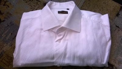 Лот: 6478115. Фото: 1. Белая мужская сорочка, отличного... Рубашки