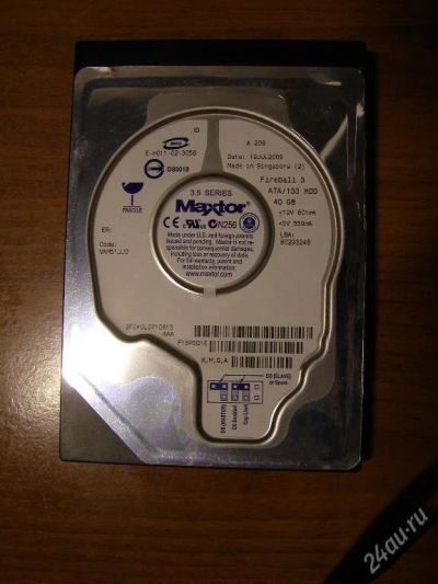 Лот: 60845. Фото: 1. Жесткий диск 3,5" Maxtor 40Gb... Красноярск