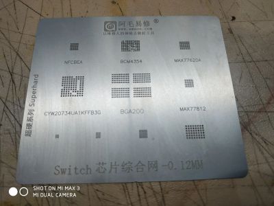 Лот: 18040239. Фото: 1. Трафарет для nintendo switch bga200... Оборудование для ремонта