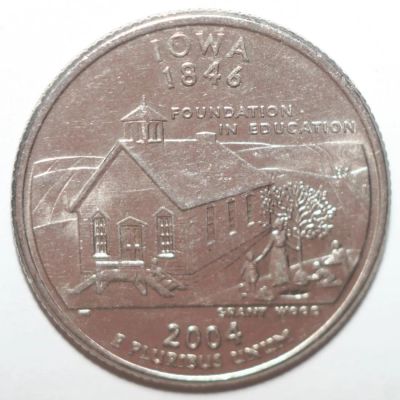 Лот: 9876913. Фото: 1. квотер (25 центов) 2004 год. США... Америка