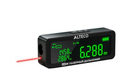Лот: 25196236. Фото: 1. Дальномер лазерный Alteco 50м... Ручной инструмент