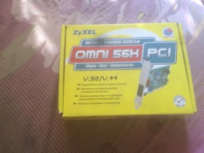 Лот: 13897449. Фото: 1. Новое zyxel omni 56k pci. Маршрутизаторы (роутеры)