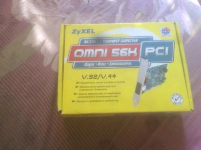 Лот: 13897449. Фото: 1. Новое zyxel omni 56k pci. Маршрутизаторы (роутеры)