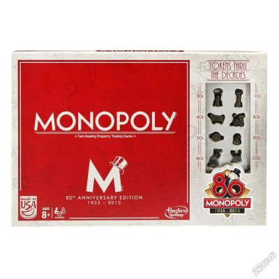 Лот: 6681899. Фото: 1. Монополия Юбилейная 80 лет Hasbro... Детские настольные игры