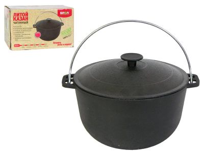 Лот: 13942507. Фото: 1. Казан походный 6л. D260 с крышкой... Жаровни, казаны
