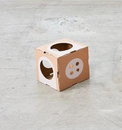 Лот: 12586897. Фото: 1. Дом - коробка для кота Куб. Домики, переноски, клетки, когтеточки