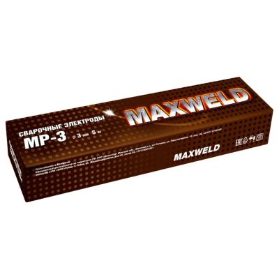 Лот: 24110564. Фото: 1. Электроды Maxweld, МР-3, 3х350... Электроды, проволока для сварки