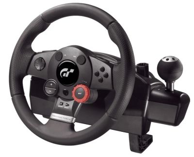 Лот: 3977640. Фото: 1. игровой руль Logitech Driving... Рули, джойстики