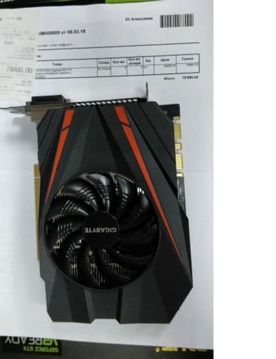 Лот: 12812580. Фото: 1. Видеокарта Gigabyte Geforce GTX... Видеокарты