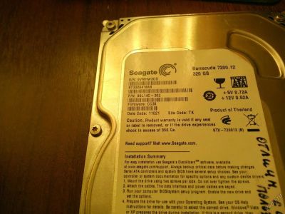 Лот: 5733950. Фото: 1. Жесткий диск Seagate на 320 гигов... Жёсткие диски (HDD)