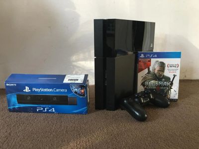 Лот: 8610824. Фото: 1. Комплект PS 4 в отличном состоянии. Игровые приставки, консоли