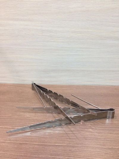 Лот: 10526453. Фото: 1. Щипцы для угля silver. Аксессуары и запчасти для кальянов