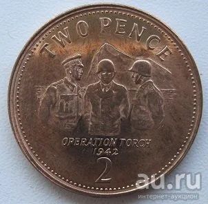 Лот: 13696903. Фото: 1. Гибралтар 2 пенса 2012. Операция... Великобритания и острова