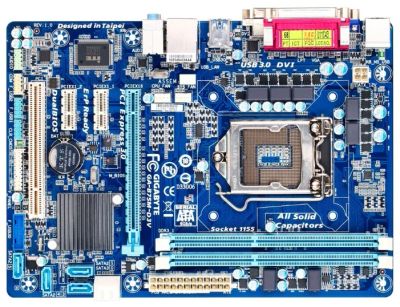 Лот: 4552551. Фото: 1. Мат.плата S1155 B75 Gigabyte GA-B75M-D3V... Материнские платы