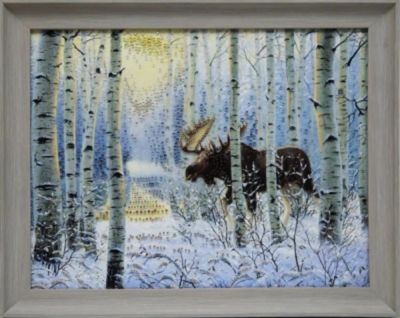 Лот: 21290291. Фото: 1. Картина Зимний лес с кристаллами... Другое (сувениры, подарки)