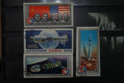 Лот: 3851544. Фото: 1. 1975 "Союз-19" и "Аполон" (4421-4424... Марки