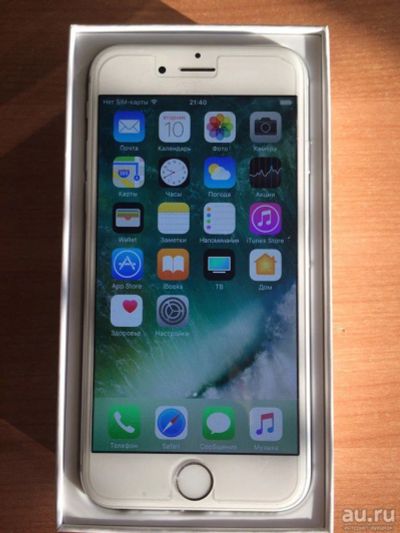 Лот: 8857491. Фото: 1. iphone 6 64gb Silver с Touch ID... Смартфоны