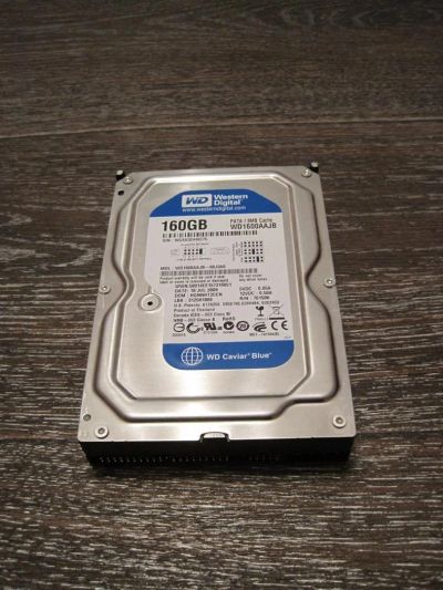 Лот: 3651977. Фото: 1. 160Gb WD PATA(IDE) HDD 8mb. Жёсткие диски (HDD)