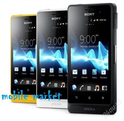 Лот: 2417363. Фото: 1. Sony Xperia go ST27i черный (Новый... Смартфоны