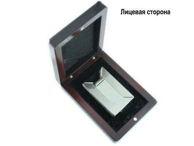 Лот: 12569625. Фото: 1. Зажигалка "Бизнес класс" в деревянной... Зажигалки, спички, пепельницы