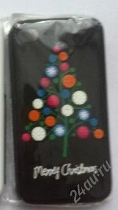 Лот: 1466824. Фото: 1. Чехол iPhone 4 Merry Crismas. Чехлы, бамперы