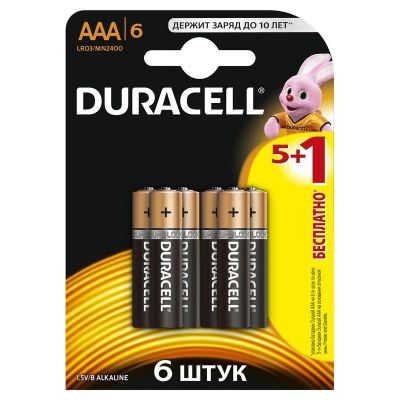 Лот: 12149811. Фото: 1. Батарейка Duracell LR03 Basic... Батарейки, аккумуляторы, элементы питания