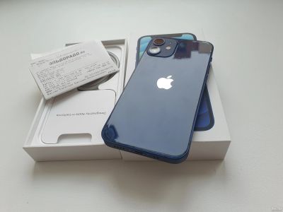 Лот: 17311300. Фото: 1. iPhone 12 mini blue 64Gb чек гарантия. Смартфоны