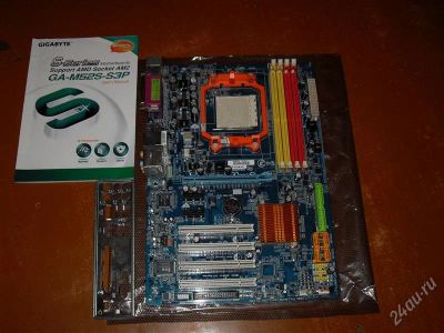 Лот: 1490318. Фото: 1. GIGABYTE GA-M52S-S3P (rev. 1.0... Материнские платы