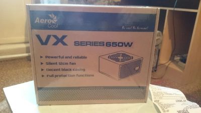 Лот: 10906421. Фото: 1. Блок питания AeroCool VX-650 650W. Корпуса, блоки питания