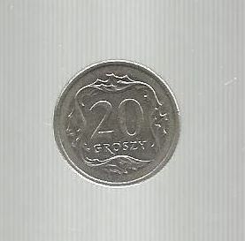 Лот: 9435260. Фото: 1. Польша - 20 groszy 1992. Европа
