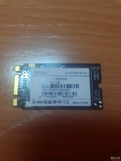 Лот: 13324367. Фото: 1. ssd m.2 sata 2242 kingspec 128... SSD-накопители