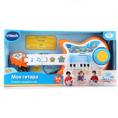 Лот: 6609100. Фото: 1. Vtech. Гитара интерактивная 3... Музыкальные