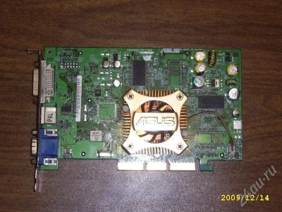Лот: 186881. Фото: 1. AGP DDR ASUS V9560XT TD DVI GeForce... Видеокарты