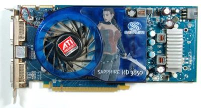 Лот: 16751704. Фото: 1. PCI-E Sapphire HD3850 512mb 256bit... Видеокарты