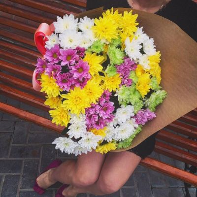 Лот: 7265640. Фото: 1. Сборный букет. Цветы на Щорса... Свежие цветы