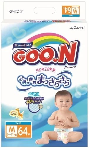 Лот: 6442232. Фото: 1. Подгузники GOON размер М 6-11... Детская гигиена