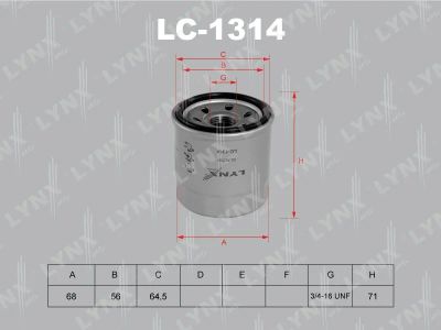 Лот: 13357018. Фото: 1. Lynx LC-1314 Масляный фильтр. Расходные материалы