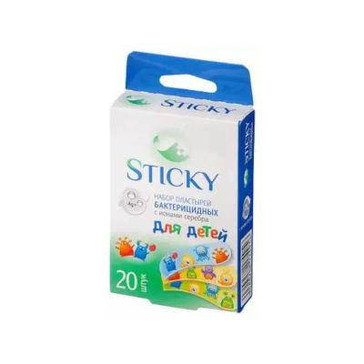 Лот: 24926473. Фото: 1. Sticky Пластырь влагостойкий детский... Лекарства