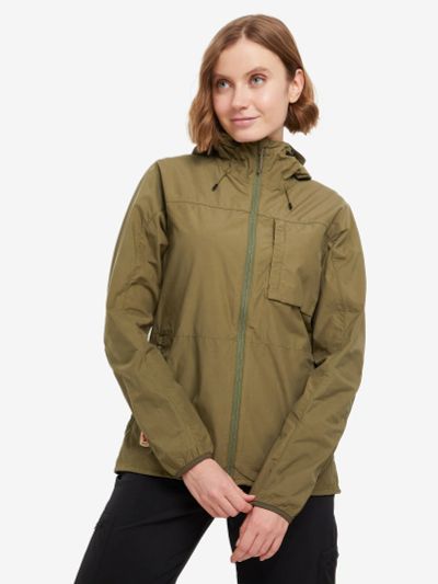 Лот: 22492245. Фото: 1. Ветровка женская Fjallraven, Зеленый. Другое (спортивная одежда)