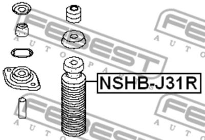 Лот: 18593893. Фото: 1. Пыльник заднего амортизатора NSHB-J31R... Ходовая, подвеска, рулевое управление
