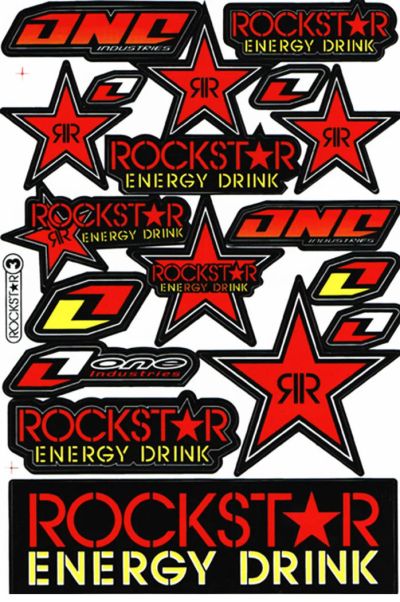 Лот: 9558688. Фото: 1. Наклейки Rockstar Energy. Наклейки автомобильные